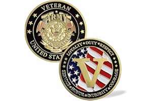 AOMCISI United States Army Veterans Military Challenge Coin Collection Gift