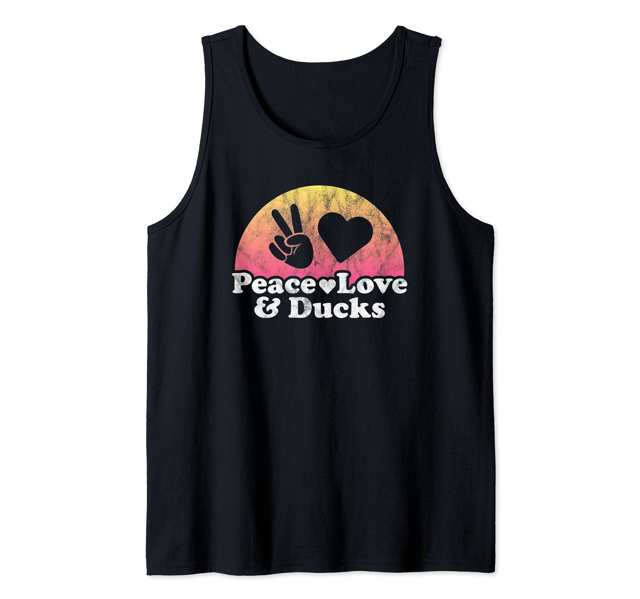 Peace Love and Ducks Duck Tank Top