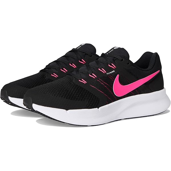pink and black nike running trainers