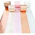 Rose Gold Satin Ribbon 65.7Yd×1.97" Wide Dusty Pink Ribbon for DIY Craft Gifts Wrapping Invitation Card Party Backdrop Wedding Bachelorette Birthday Engagement Bridal Shower Party Garland Decorations