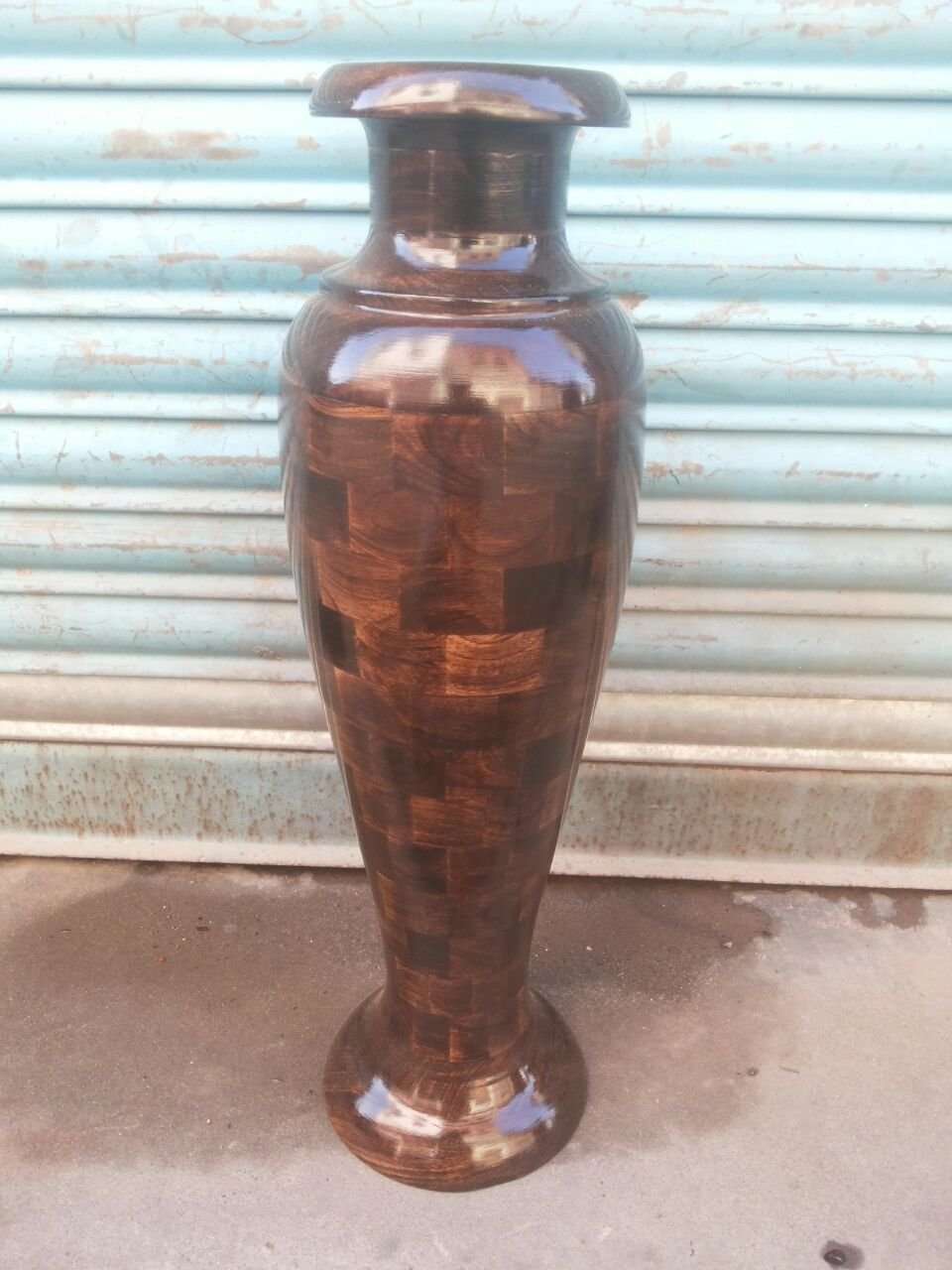 Buy Chilifry Beautiful Wooden Flower Vase For Living Room Bed