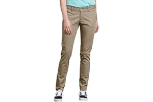 Dickies Womens Mid-Rise, Skinny Stretch Twill Pant