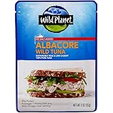 Wild Planet Wild Albacore Tuna, No Salt Added, Sustainably Wild-Caught, Kosher, Gluten Free, Keto and Paleo, 3rd Party Mercur