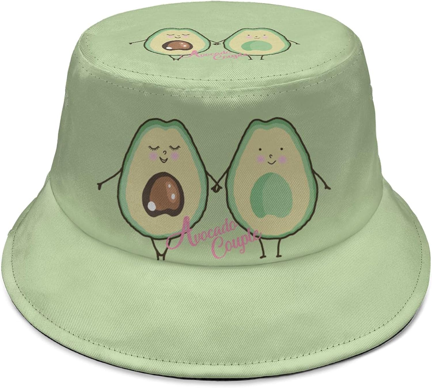 Amazon.com: Cute Avocado Bucket Hat Summer Travel Fruit Print Sun Cap ...