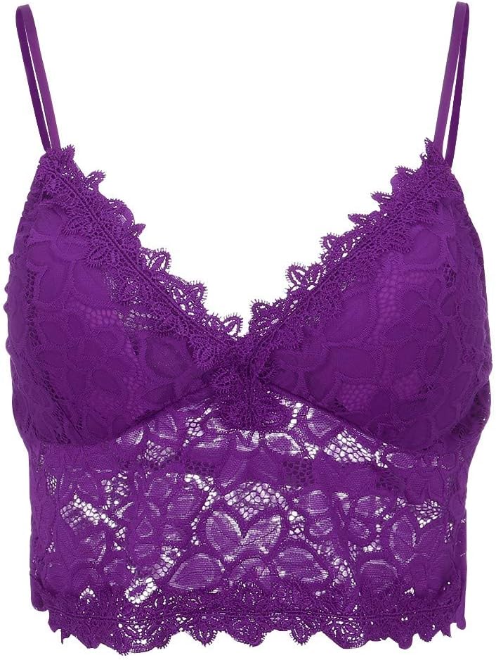 MeButiko Underwear for Women Sexy,Women Plus Size Vest Crop Wireless Bra Lingerie Sexy V-Neck Underwear Camisole