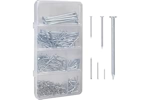 Avlcoaky 800pcs Nails for Hanging Pictures Small Finishing Nails Picture Hanging Nails for Wall Hardware Nails Picture Frame Nails Wood Nails Assortment Kit Tiny Nails for Hanging Wall Decor