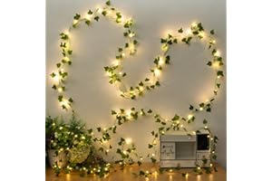 32.81 ft Vine String Lights Ivy Decor Maple Leaf Garland Wreath Hanging lamp Battery Powered String Lights for Bedroom Garden