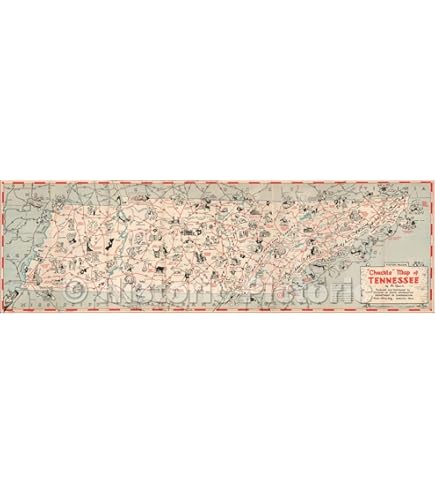 HISTORIX Vintage 1897 Nashville Map Poster - 24x36 Inch Vintage Map of