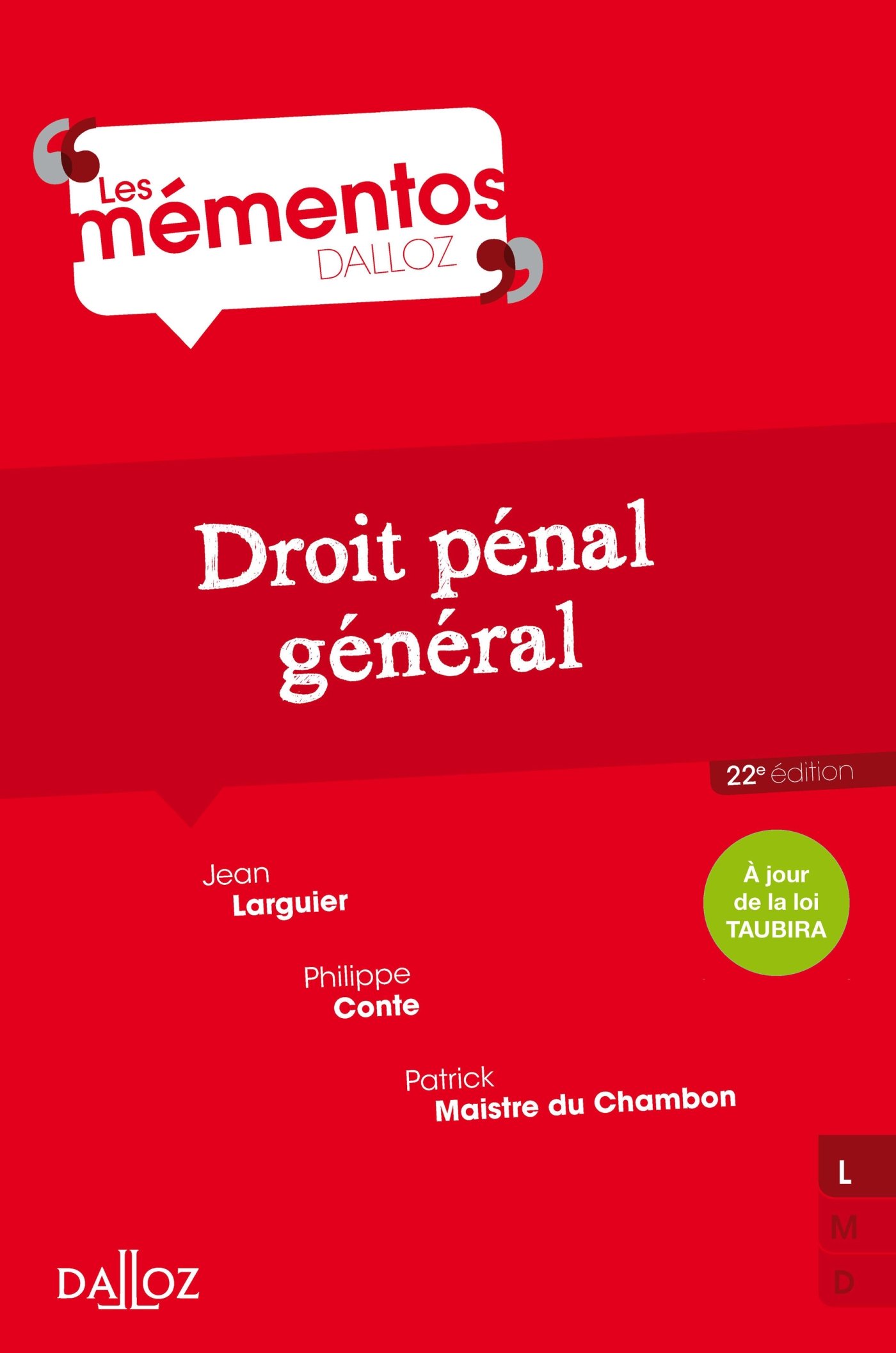Droit Penal General 22e Ed Mementos Larguier Jean Conte Philippe Maistre Du Chambon Patrick 9782247138487 Amazon Com Books