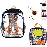 Bioworld Naruto 5-Piece Backpack & Lunchbox Set With Water Bottle