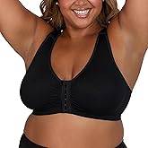 LEADING LADY, Laurel, Front-Closure Bra for Women, Seamless, Wireless, Full Coverage, Soft Padded Straps, Unlined, M-4XL