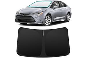 INSAUTO Foldable Windshield Sun Shade for Toyota Corolla 2020-2026 (Corolla Cross Not Fit), Heat & UV Protection Car Sunshade with Storage Bag, Keep Interior Cool & Easy Installation