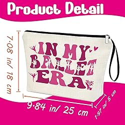 Creakraft Ballet Gifts Makeup Bag IN MY BALLET ERA