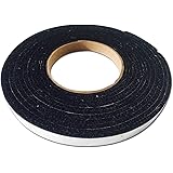Fireblack Hi Temp BBQ smoker Gasket Self Stick 15 ft High Heat 1/2 x 1/8 Black