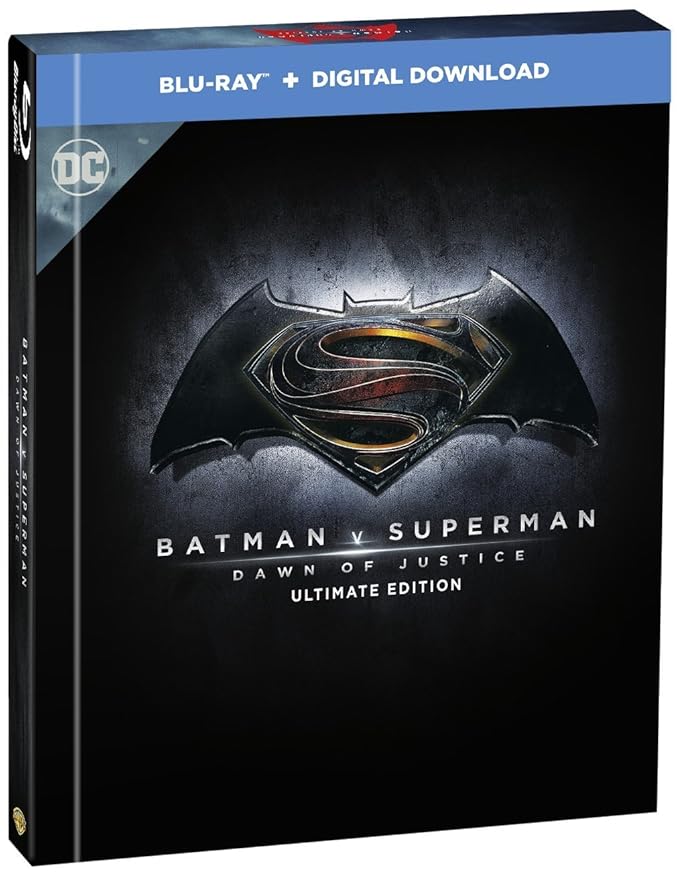 Batman V Superman Dawn Of Justice Blu Ray Digital Download Uv 2 Disc Set Region Free Digibook Fully Packaged Import Ultimate Edition Filmbook Amazon In Ben Affleck Henry Cavill Amy