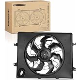 A-Premium Engine Radiator Cooling Fan Assembly | Compatible with Select Hyundai &amp; Kia Models - Sonata 2011-2013 2.4L, Optima 2012-2013 2.4L, Gas
