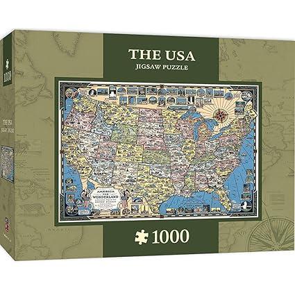 MasterPieces The USA Map 1000 Piece Jigsaw Puzzle