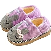 SITAILE Toddler Slippers Boys Girls House Shoes Little Kids Home Indoor Bedroom Cute Warm Winter Slipper