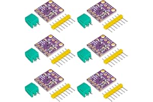 YELUFT MAX98357 I2S Class D Amplifier Board, Filterless Audio Amplifier Breakout Module for Arduino, Raspberry Pi, ESP32-6PCS