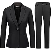 TRONSTORE Women's Business Suits for Work Professional 2 Piece Slim Fit Outfits for Women