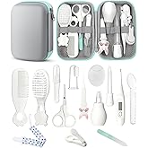 YASEW Baby Grooming Kit, Storage Bag, Newborn Essentials, Baby Shower Gift | Baby Comb and Brush, Nail, Hair, Nasal &amp; Temperature Care Tools, BPA-Free, Travel Ready, for Girls &amp; Boys