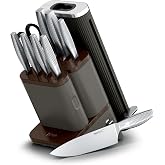 Ninja NeverDull&reg; Pro 11-Piece Sharpening Knife Set, Slate, WK62011BK3 | 11-piece set, removeable sharpener and steak knives to save space, premium German stainless-steel knives, 10-year guarantee.