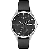 BOSS Men's Quartz Chronograph Watch, Dual Dial, 5 ATM Water Resistant up to 50 Meters, Gift for Him