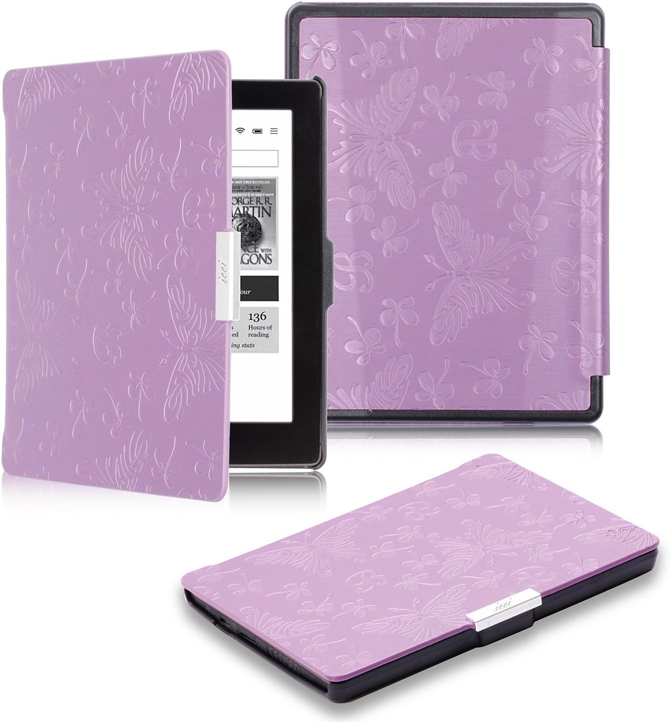 Housse De Veille Automatique Pour Kobo Aura 6 Pouces N514 - Cuir PU, Aimant, Protection Anti-chocs Et Poussière - 2