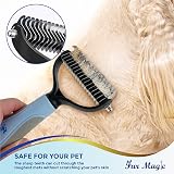 Fur Magic Deshedding Tool & Dematting Comb Bundle – Medium Size view 7