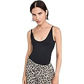 Free People Women's Seamless V-Neck Cami, Black, Large/X-Large