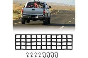 Heavy Duty Tailgate Net, Tailgate Net For Pickup Truck Bed, 60'' X 18'' Cargo Netting For Full-size/medium-duty Trucks For Ch