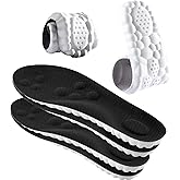 2 Pairs 4D Cloud Technology Insole - Super Soft Comfort Insoles, Soft Foot Protection Cloud Feeling Insole, U-Shape Memory Foam Insoles (Black, Men: US 8-11)