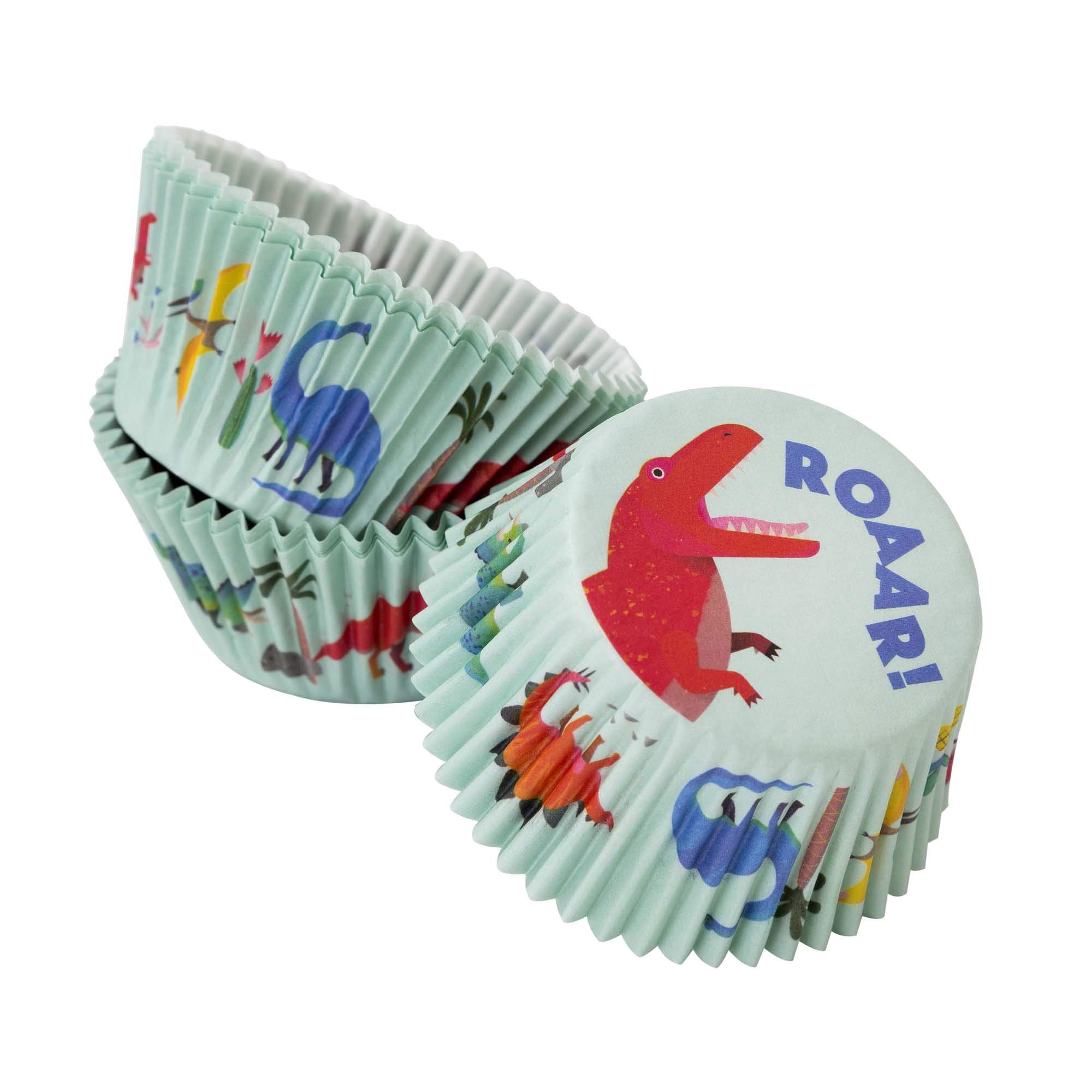 Talking Tables Dino-CAKECASE Dinosaur Cake Cases 30Pk, DINOCAKE