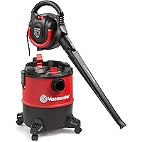 Vacmaster VBVB611PF 1101 6 Gallon 5 Peak HP Wet Dry Shop Vacuum 1-1/4 Inch Hose Powerful Suction with Detachable Blower