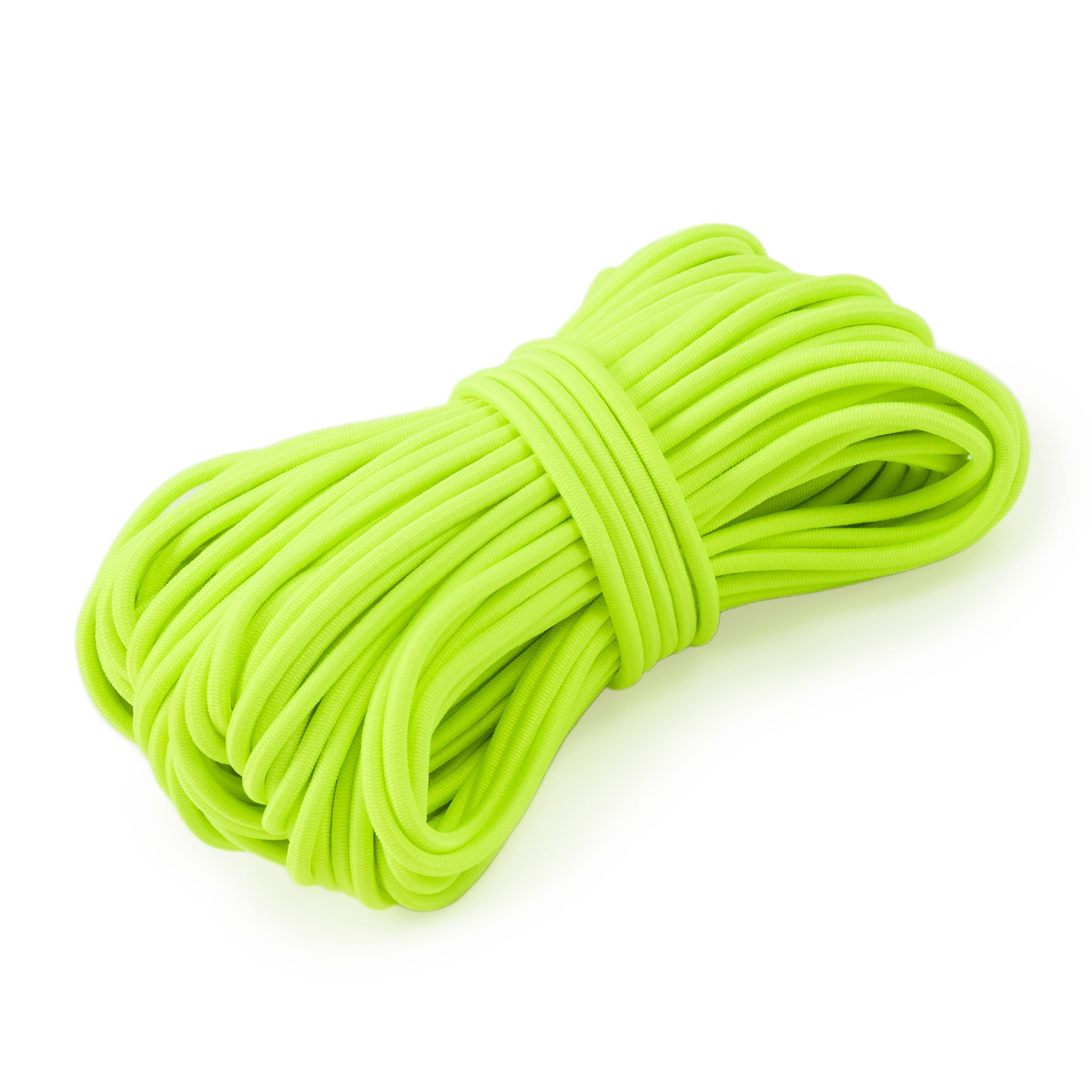 Shelver Premium Elastic Cord, 3mm Neon Yellow, 20m