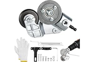 TAZKZZY Upgraded Sheet Metal Cutter Drill Attachment, Metal Nibbler Drill Attachment with Adapter, Electric Drill Plate Cutter for Cutting Iron, Copper, and Aluminum Sheets