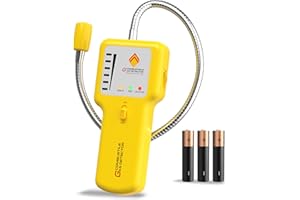 VITITE Natural Gas Detector, Propane Detector, Portable Gas Sniffer, for Locating The Source of Combustible Gas Leaks Like Fuel, Methane, LPG, Sewer Gas in Home, RV, and Gas Pipes…