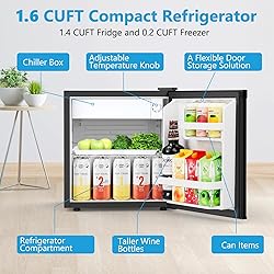 Electactic 1.6 Cu.ft Mini Fridge with