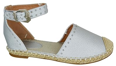 KIDS CHILDRENS GIRLS INFANTS SUMMER DIAMANTE FLAT GLITTER STRAP SANDALS SHOES SZ