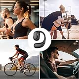 CENMOO Wireless Earbuds with Ear Hooks BT5.3 Sports Headphones Single Earphones view 2