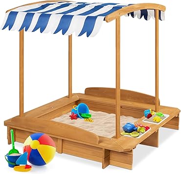 turtle play sandbox with canopy