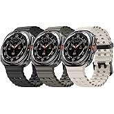 CUZOW Compatible with Samsung Galaxy Watch Ultra Bands 47mm, Sport Silicone for galaxy watch ultra band Men/Women