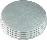 Culpitt 10 Inch Silver Cake Cards Pack of 5 CSR10AMZ5 1.8mm Thick view 2