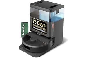 iRobot Roomba Plus 505 Combo Robot Vacuum & Mop with AutoWash Dock - Extending Spinning Mop Pads, Self-Empties, Pad Wash & Heated Drying, Self-cleaning, Recognizes & Avoids Obstacles, LiDAR Navigation