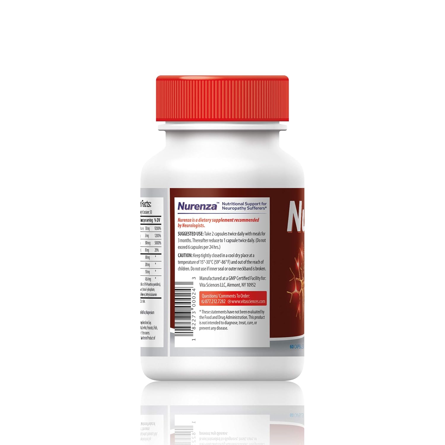 Neuropathy Supplement Nerve Pain Relief Natural RALA Form 10x The