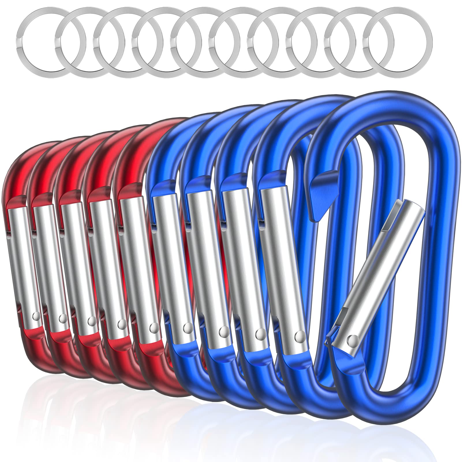 3" Aluminum Carabiner D Ring — image 1