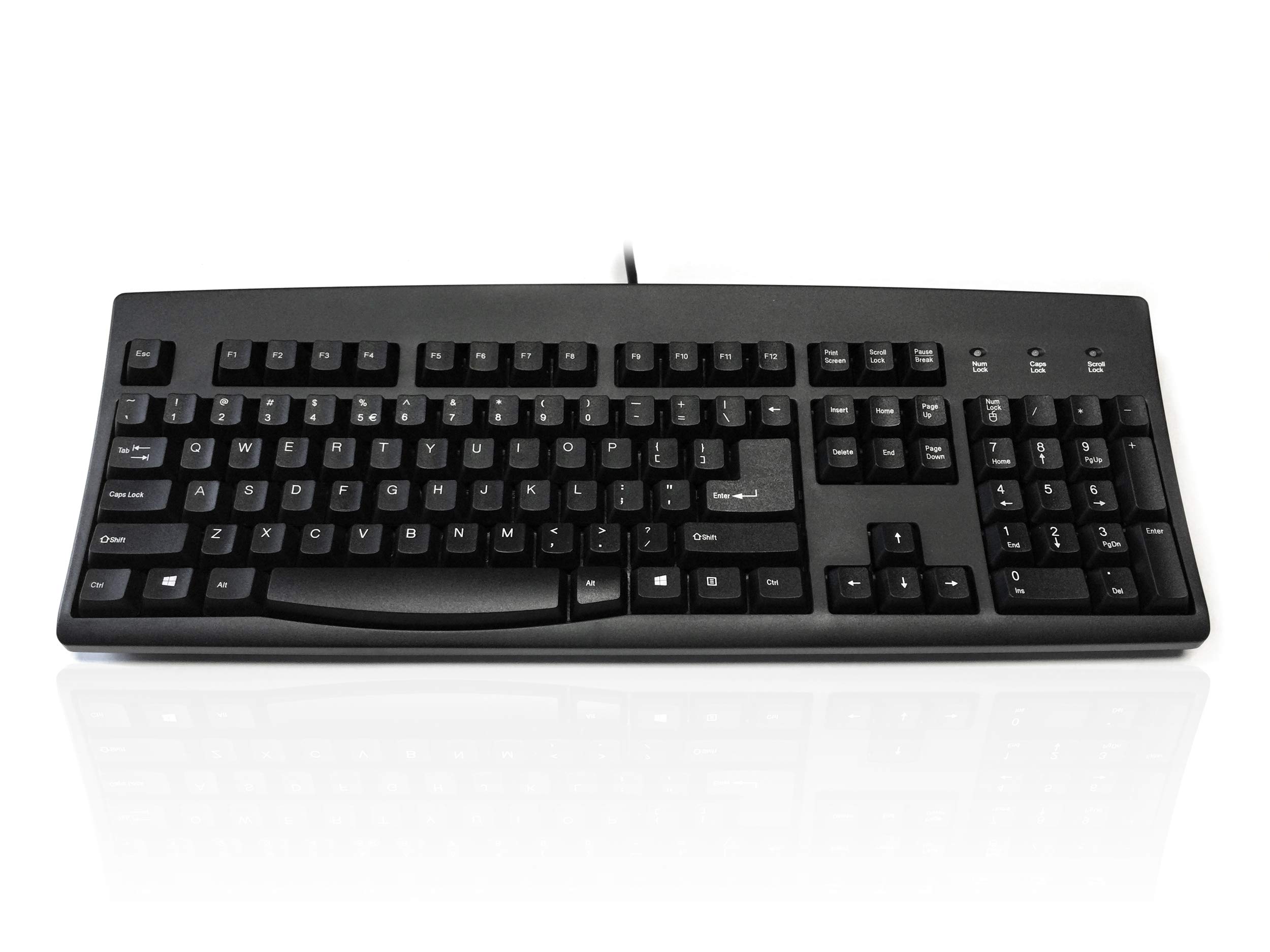 Accuratus 260 US - PS2 Full Size US Layout Professional Keyboard with Contoured Full Height Touch Typing Keys — image 1
