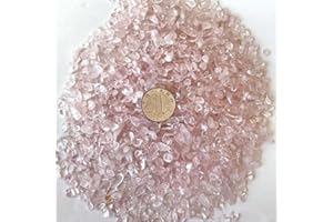 1 lb Natural Rose Quartz Tumbled Chips Crushed Stone Healing Reiki Crystal Irregular Shaped Stones Jewelry Making Home Decora
