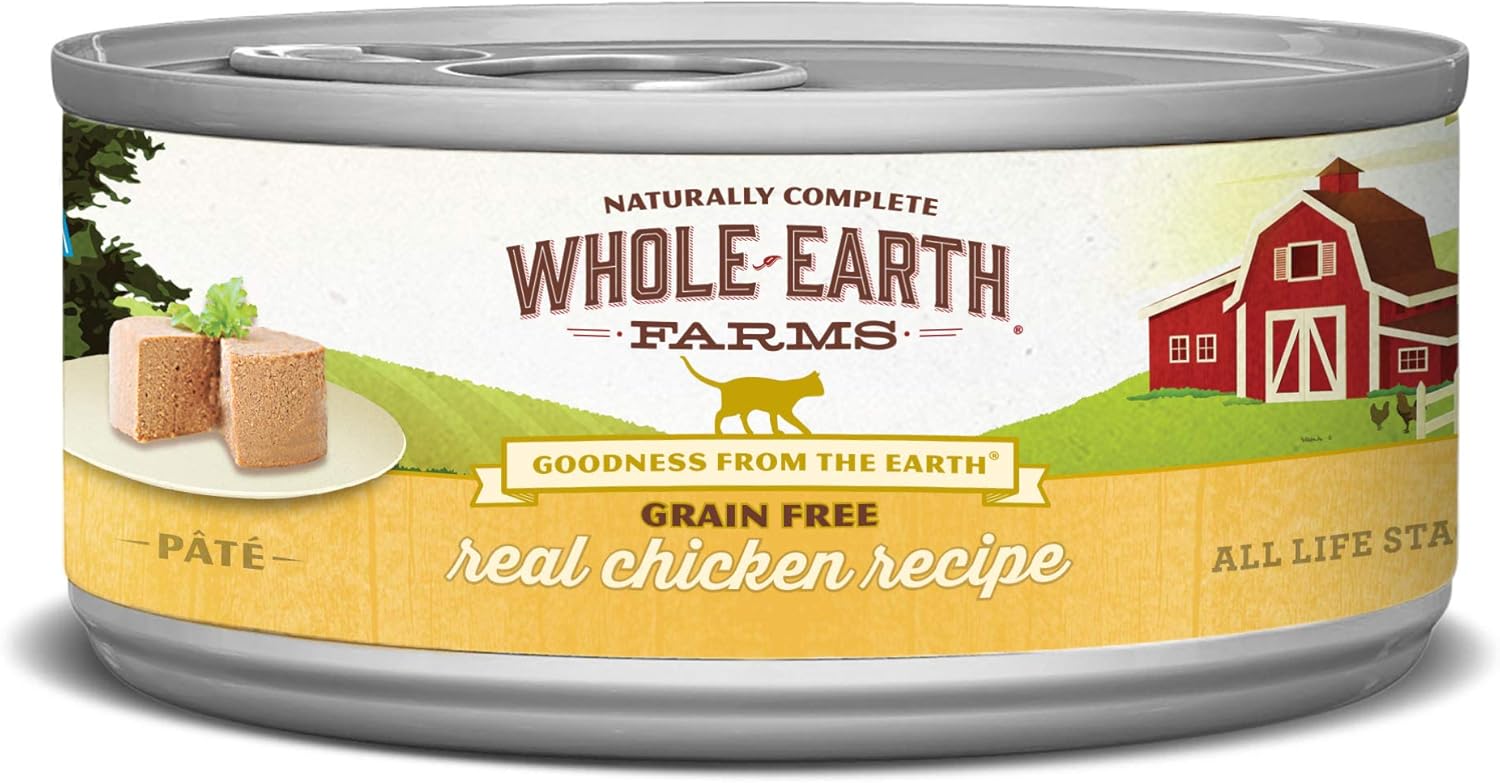 Whole Earth Farms Grain Free Canned Wet Cat Food (Case of 24)