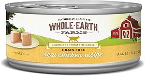 Whole Earth Farms Grain Free Canned Wet Cat Food (Case of 24)